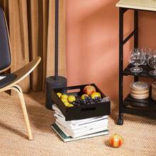 SoBuy FKW79-HG, Kitchen Trolley Cart Kitchen Storage Trolley Serving Trolley With 3 Drawers And Removable Tray, Grey - Black - View 7