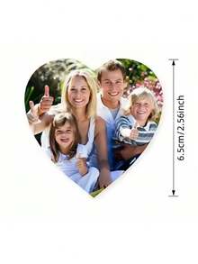 Customized Round Fridge Magnet, Blank Photo Printable, Personalized Fridge Sticker, Suitable For Refrigerator, Kitchen, Office, Wall Decor - Multicolor - View 12