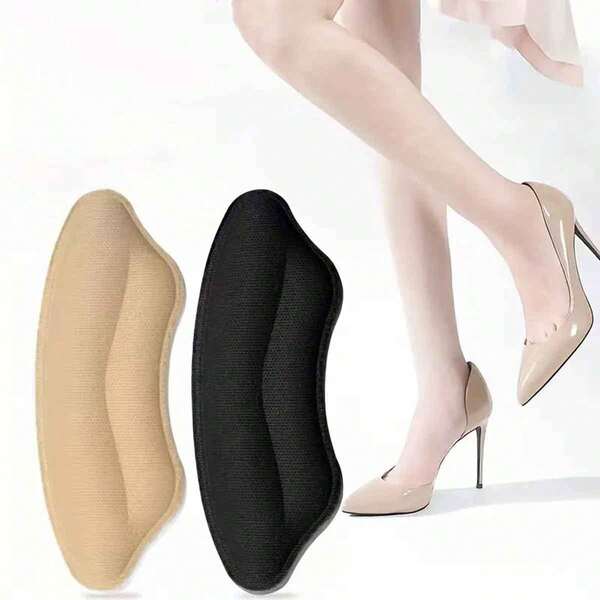 4pcs Heel Pads For Shoes That Are Too Big Self-Adhesive Heel Protector Heel Inserts Improve Shoe Fit And Comfort To Prevent Heel Slipping And Bubbles