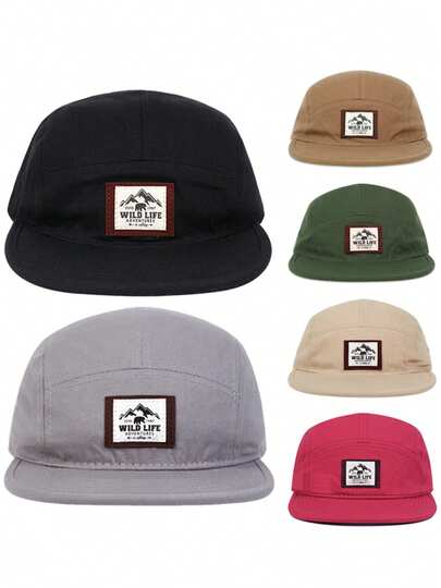 2026 New Fashion Personalized Flat-Brimmed Hat, Versatile Printed Unisex Street Skateboard Hip-Hop Hat, Outdoor Casual Fishing Cycling Sun Protection Hat, Adjustable Baseball Cap For Daily Wear