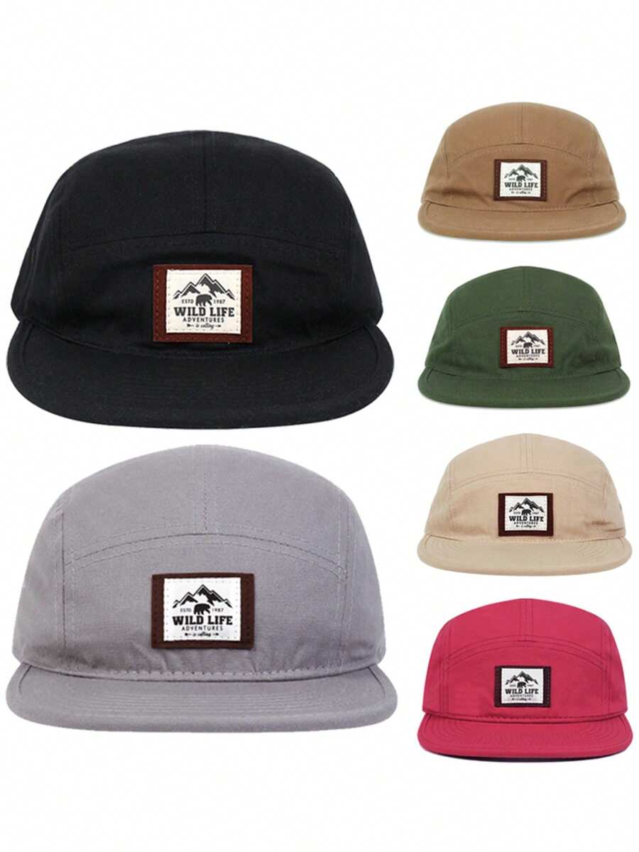 2026 Chapeau à bord plat personnalisé à la mode, chapeau de skateboard de rue hip-hop pour hommes, chapeau de pêche décontracté d'extérieur, casquette de baseball décorative réglable pour femmes pour usage quotidien, été, plage, vacances - SUR LE - Voir 1