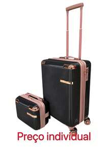 New Model Travel Suitcase!! With Anti-Theft Zipper! - Black and White - View 2