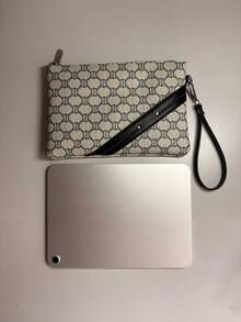 Túi xách tay thời trang dành cho nam giới, ví đựng điện thoại và tiền xu dung tích lớn, túi clutch chống thấm nước kiểu dáng công sở thường ngày. - màu đen - Xem 2