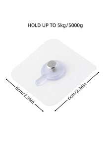 1/10/20pcs Transparent No-Drill Strong Adhesive Wall Picture Frame Hanging Hooks, Damage-Free, Over The Door Organizer, Clothes Hook, Wall Coat Hanger, Wall Adhesive Hook, Strips, Wall Organizer, Hanger Set, Photo Frame Wall, Hook