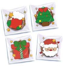 100 piezas Bolsas de PP con diseño de Feliz Navidad para galletas, dulces y dim sum con cierre adhesivo para galletas, dulces y comida de Navidad (Estilo surtido) Decoraciones navideñas, Pijamas navideños, Regalos de Navidad, Decoración navideña - Multicolor - Ver 6