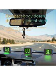 Speedometer HUD Display, Upgraded Clear Font And Plug-In Ready Installation - Batteryless Dashboard Upgrade Suitable For All Cars, Km/H Real-Time Speed Monitoring, Easy-To-Read Digits, Durable Digital Screen