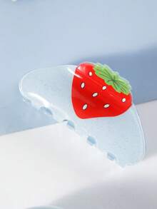 1pc New Creative Strawberry Claw Clip, Casual Summer Beach Hair Claw Hair Clip, Elegant Hair Accessories Fashion Hair Clutch Elegant Hair Jaw Clip - Multicolor - View 11