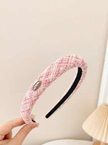 Diadema con cinta de rosa romántica para mujer, accesorio de cabello dulce y lindo con flor de perlas falsas, diadema con flor de rosa etérea - Multicolor A - Ver 6