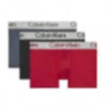 Calvin Klein Men's Boxer Briefs LV00NB4269-0GU 3pcs Letter Graphic Contrast Tape Brief - Boxer Briefs For Men Autumn Winter - A lot - View 1