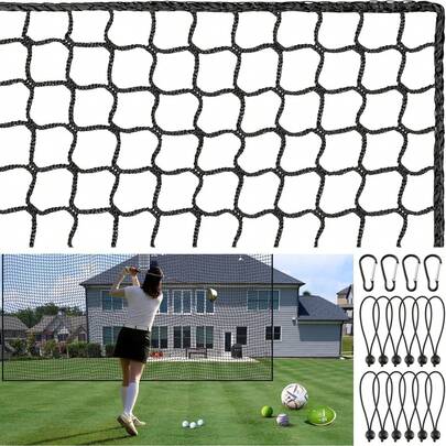 Net, Practice Hitting Net Sports Netting & With 12 Elastic Ropes Hockey, Badminton, Soccer, Baseball,