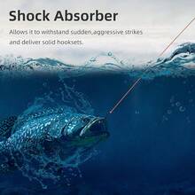RUNCL PowerMono - Línea de pesca monofilamento 300/500/1000 yardas - Máxima fuerza, amortiguador, suspensión en agua, amigable con nudos, línea de pesca overol de 3 a 35 libras, baja y alta - D - Naranja - Ver 3