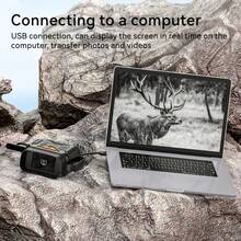 Binoculares de visión nocturna infrarroja HD 1080P con pantalla IPS de 2.8", zoom digital 10X y alcance de 800m - Lente de 50mm, recargable 2000mAh, captura de fotos/video para caza, camping, patrullaje de (Negro), Binoculares para caza