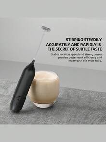 CLITON 可充电手持式奶泡器 | 咖啡爱好者的理想厨房礼物，完美的节日礼物，日常居家必备 | 绵密持久的奶泡，适用于各种饮品（拿铁/卡布奇诺/热巧克力等），Type-C 快速充电，电池续航时间长，轻巧便携，易于收纳 - 彩色 - 查看 6