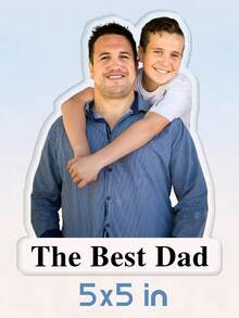 1pc Customized Photo Refrigerator Magnet, Personalized Family Photo Gift, Children Photo Fridge Magnet, Custom Refrigerator Magnet, Funny Cat/Dog Photo Fridge Magnet, Asymmetrical Acrylic Refrigerator Magnet, Warm, Cute, Special Home Decor, Personalized Gift, Anniversary Gift, Special Gift, Holiday Gift - Multicolor - View 11