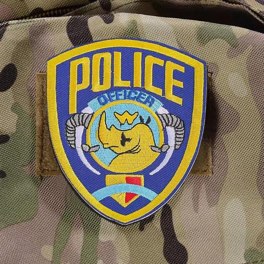 Parches tácticos, insignias de cosplay con gancho y bucle, bordados con apliques de animales, emblemas militares para mochilas, gorras, chaquetas, brazaletes y adornos