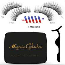 8-Piece Quantum Magnetic Eyelash Set, With 2 Styles Of Applicators + Tweezers + Brush, 3D Magnetic False Eyelashes, Natural Set For Beginners, Perfect For Daily Makeup, Parties, And Holiday Gifts - màu đen - Xem 3