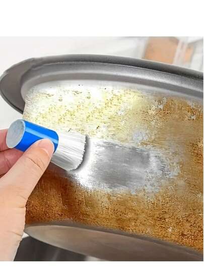 1pc Magic Rust Remover Non-Electric Cleaning Brush Suitable For Kitchen, Bathroom And Toilet - Medium Hardness, Durable, Portable Metal And Pot Scrubber, No Battery Required, Random Color Makes It Easy To Clean Pots, Pans, Dishes And Kitchen Utensils, Perfect Choice For Household Kitchen Supplies