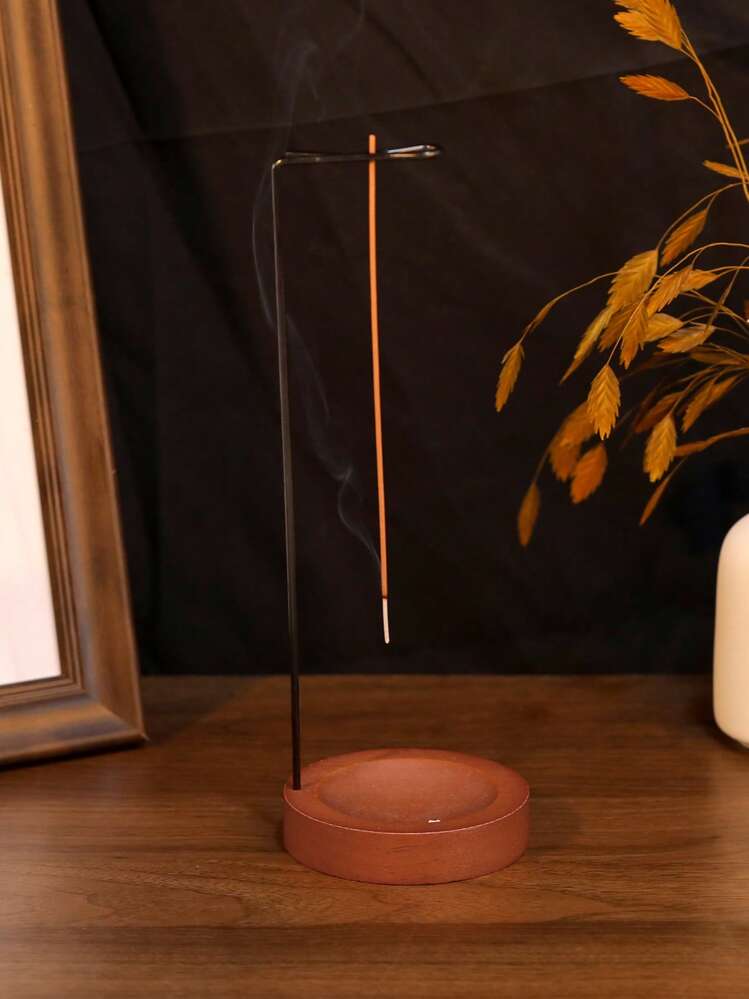 一套悬挂式香炉，带底座，可放置香棒，禅意室内家居装饰木质摆件（不含香），现代创意香薰器，适用于居家祈祷、家居装饰、办公室装饰，可用作节日礼物、返校礼物、纪念品或客厅装饰、女友礼物、生日和毕业礼物。 - 彩色 - 查看 3