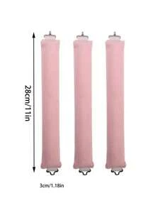 3pcs No Heat Hair Curlers, Easy Hair Curling Tools, Sleeping Hairstyle Design Tools, Ladies Foam Hair Curlers, Christmas, Hair Rollers, Heatless Curls, Hair Curler, Hair Products And Accessories For Barber Salon Beauty Travel Essentials