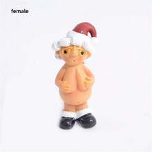 6/2/1 Pieza - Colgante de pareja de acrílico de Navidad, colgante plano 2D, no 3D, colgante decorativo de árbol de Navidad 2D, colgante decorativo de ambiente, colgante decorativo no textil de Navidad, adecuado para decoración de hogar, decoración de coche, colgante decorativo plano 2D - Multicolor - Ver 6