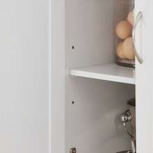 SoBuy FKW71-SCH, Extendable Kitchen Storage Trolley Kitchen Cabinet Cupboard Sideboard Kitchen Island Kitchen Trolley Kitchen Storage Trolley Kitchen Rolling Storage Cart Kitchen Rolling Storage Trolley Kitchen Bakers Rack Kitchen Island On Wheels Kitchen Island With Seating Kitchen Sideboard Kitchen Trolley With Worktop Kitchen Furniture Black Morden Style Minimal Style Nordic Style - White+Khaki - View 8