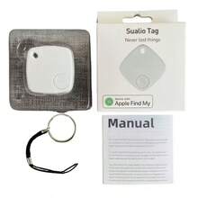 RSH (iOS Exclusivo) Rastreador GPS Inteligente com Etiqueta Sem Fio – Compatível com Apple Find My, Anti-Perda, Localizador para Chaves, Carteira, Mochila, Bagagem, Carros, Pets – Bateria Substituível e Proteção de Privacidade - Branco - Visão 3