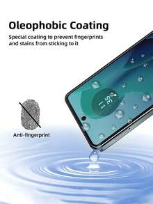 3pcs Tempered Glass Screen Protector, For G86/ G Stylus 5G 2024/E30/G53/G42/E40, Smooth Surface, High Hardness, Bubble-Free Installation, Privacy Protection Screen Protection Essentials, Applicable To Daily Shield, Office, Home Privacy Screen Protector Phone Screen Protector Phone Accessories - Black - View 5