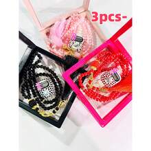 99pcs Faux Pearl 2-Piece Rosary Beads Set With Counter, Popular Item In Middle East, Muslim, UAE, Dubai, Pakistan, Dotted Design - Multicolor - View 14