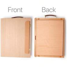 Collapsible Tabletop Easel Sketch Box Sketchbox With Palette Storage Transport Drawer Tray For Painting Natural SingleDrawer