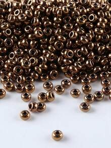 GO2CJBEADS 10g Multicolor 2mm Silverline Round Rocailles Glass Seed Beads For Bracelet Diy - Alabaster - View 51