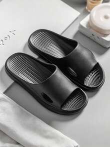 Pantuflas para hombres, suela gruesa antideslizante y duradera, para uso en el hogar, interior, exterior y baño, de uso casual, tallas grandes