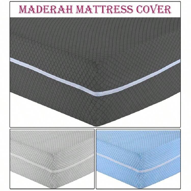 Zipped Mattress Cover Full Encasement Anti Bed Bug Protector Mattress Protector - Light Grey - View 4