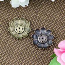 6-Loch Lotus Räucherstäbchenhalter, Legierungs-Zen-Stil Räucherstäbchenständer, Mehrfach-Loch Räucherstäbchenhalter, buddhistischer Meditationsräucherbrenner, Zen-Artikel für Wohndekoration, lotusförmiger Räucherbrenner, buddhistische Zen-Zubehör, kreatives Räucherkunstgeschenk, Xiyun