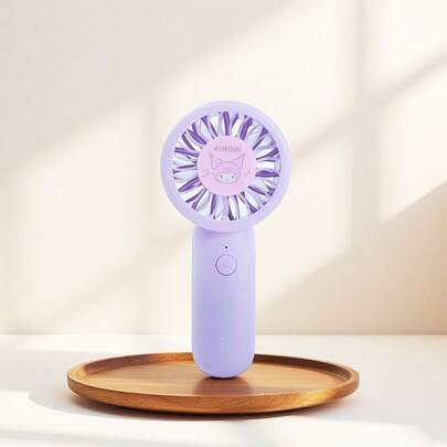 Miniso Sanrio Kuromi 1200mAh Large-Capacity Pressurized Mini Handheld Fan, Four-Speed Wind Speed, Portable Design, A Must-Have For Coolness During Outdoor Trips(1 PC)