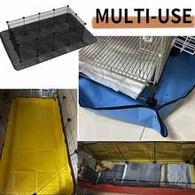 1pc Waterproof Pet Fence Mat - Durable Guinea Pig Cage Liner, Washable Bottom Pad, Reusable, Suitable For Rabbits, Guinea Pigs, Ferrets And Other Small Animals, Wear-Resistant Pet Bedding And Cage Liner
