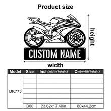 1pc Customizable Motorcycle Rider Metal Mural - Personalized Motorcycle Logo Decoration - Art Style Reusable Decorative Metal Mural - Suitable For Porch, Courtyard, Garden, Office, Negotiation Room, Birthday Gift, Graduation Gift, Perfect Gift For Motorcycle Enthusiasts - Multicolor - View 21