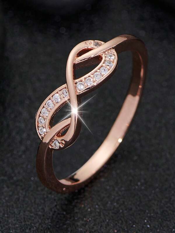 1 pièce Bague en zircone polyvalente et , cadeau pour les femmes pour la Saint-Valentin, la Fête des Mères, l'anniversaire