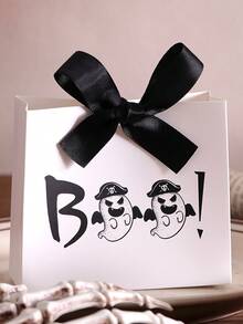 5pcs/Set Kotak Hadiah Mini Hantu BOO dengan Pita Hitam, Cocok untuk Menyimpan Permen Halloween, Cokelat, dan Hadiah Kecil, Desain Hantu Lucu, Cocok untuk Dekorasi Halloween dan Penggunaan Natal - beraneka warna - View 24