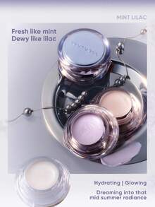 JUDYDOLL Mint & Lilac Highlight Balm, Radiant Glow Multi-Use Cream, Highlighter Balm, Suitable For Beginners, Daily Use, Dates, Parties, Makeup Events