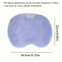 1pc Exfoliante De Pies GentleTouch Antideslizante - Cojín Exfoliante Para Baño, Base Antideslizante Para Ducha O Puerta - Fregador Manual Sin Batería - Ideal Para Diabéticos Y Ancianos, Eliminación & Pedicura/Manicura - Accesorio De Baño Regalo Para Navidad, San Valentín, Cuidado De Pies En Casa, Diseño Con Cerdas Suaves, Material Amigable Con La Piel