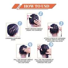 1/6 Packs Butterfly Faux Locs Crochet Hair 10-24 Inch Pre-Looped Distressed Locs Soft Locs Crochet Hair For Crochet Braids Hair - Black - View 8