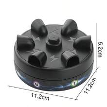 微型电击轮玩具测谎仪减压电击手指恶作剧游戏桌面减压玩具家庭聚会游戏、游戏、棋盘游戏、家庭游戏 - 黑色 - 查看 13