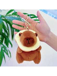 Capybara Plush Keychain Toy Realistic Cute Capybara Stuffed Animals Toy Capybara Pendant For Backpack Handbag Birthday Gift,Stuffed Toy,Pink Capybara,Capybaras - Multicolor - View 10