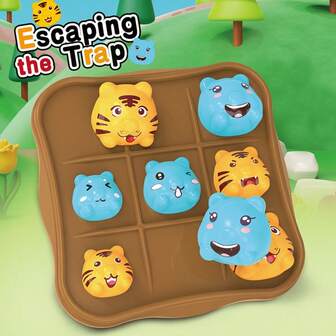 Tic Tac Toe Board Game Toy, Parent-Child Interaction, Strategy Toy, Two-Player Battle, Logical Thinking, Best Gift For Christmas, Halloween, Suitable For Friends Gathering, Family Night