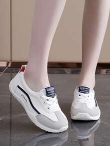 New Women Casual Sports Shoes, Flat Sneakers, Athletic Road Running Shoes, Suitable For All Seasons