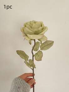 1/3/6pcs 19.7inch Long Stem Rose Artificial Flower, Burnt Rose, For DIY Flower Wall, Scene Layout, Living Room And Bedroom Vase Floral Art, Wedding, Party, Garden Decoration, Table Centerpiece, Home Decor,Room Decor,Bedroom Decor,Mother's Day Gifts, Birthday, Graduation Decoration, Back To School Season