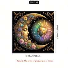 1pc Tarot Tablecover Elegant Sun And Moon Mandala Talobu Altar Cloth Starry Sky Table Cloth Witchcraft Astrology Black Oracle Mat Tarot Tablecloth Boho Playmat Cloth Home Decor - Black - View 8