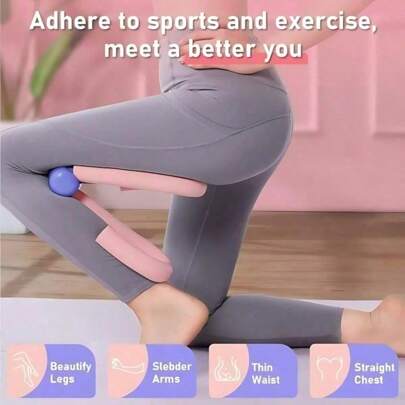 Pink Pelvic Floor Muscle Trainer, Home Leg Muscle Shaping/Yoga Professional Training, An Advanced Choice For Quality Life