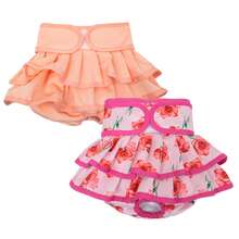 6片/2片可重复使用母狗尿布可洗高吸收性幼犬狗狗尿布适用于经期发情内裤或兴奋排尿 - 彩色 - 查看 18