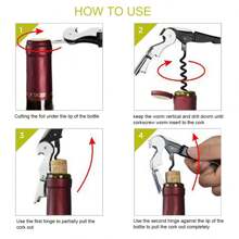 Bottle Opener, Multifunctional Bottle Opener, Manual Wine Bottle Opener For Home Use, Bartenders And Waiters